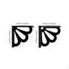 Wall Shelf Brackets Matte Black WallAttached Heavy Duty for Living Room, Kitchen,