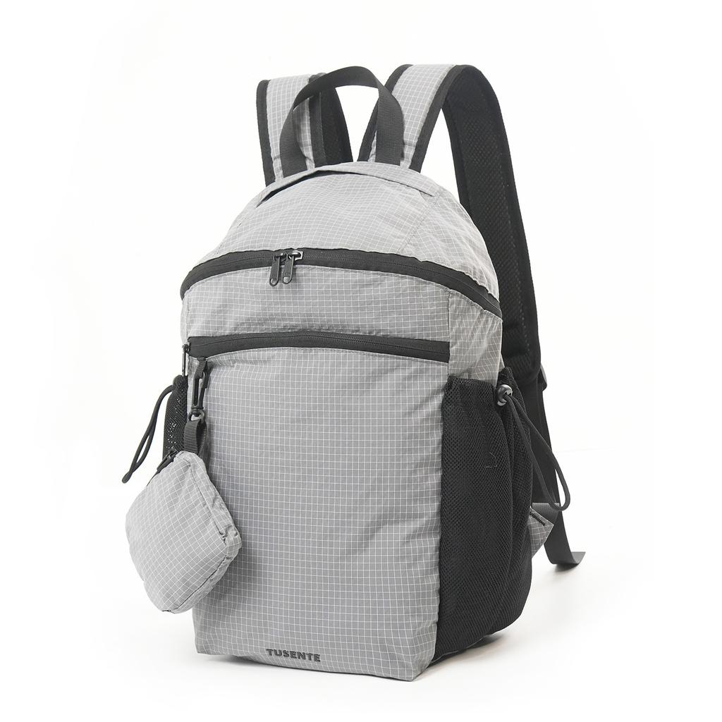 Schoolbag fashionable new lightweight folding backpack casual large-capacity schoolbag scratch-resistant and wear-resistant outdoor portable folding