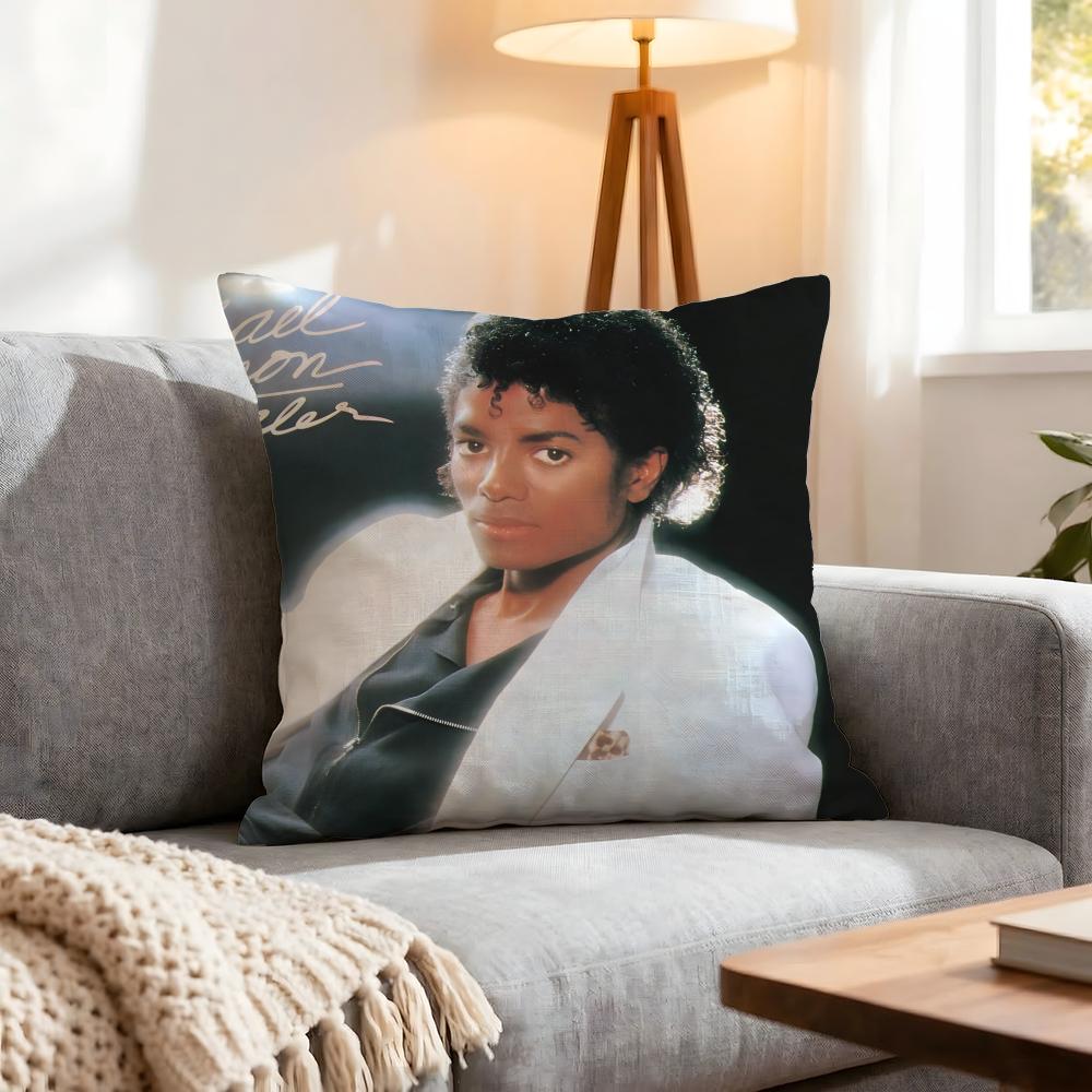 Sänger Michael Jackson Kissenbezug 1 Stück Dekorative Bezüge Weiche Kissenhülle Für Sofa Couch Dekoration 40X40 45X45 Kissenbezüge