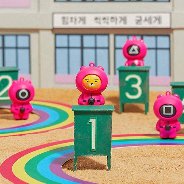 

Netflix Игра в кальмара X Kakao Friends Двигающийся брелок – Райан #1pcs