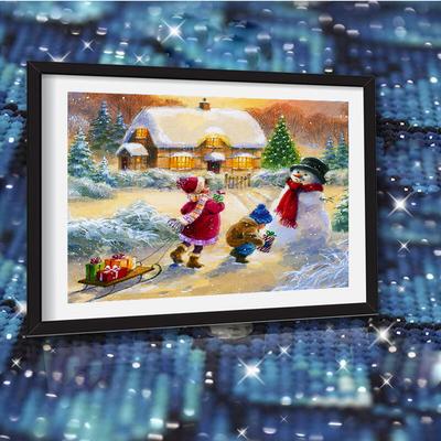 5D Diamantmalerei DIY Weihnachts-Handwerk Voll Quadratische/Runde Bohrer Diamantstickerei Mädchen Geschenk Mosaikbild Handwerk Handarbeit Heimdekor