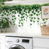 Green Plants Leaves Wall Decals Hanging Vine Wall Stickers Removable Peel And Stick Wall Art Murals for Kids Bedroom TV Background Home Decor