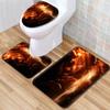 Star Bathroom Floor Mat Toilet Three-Piece Set