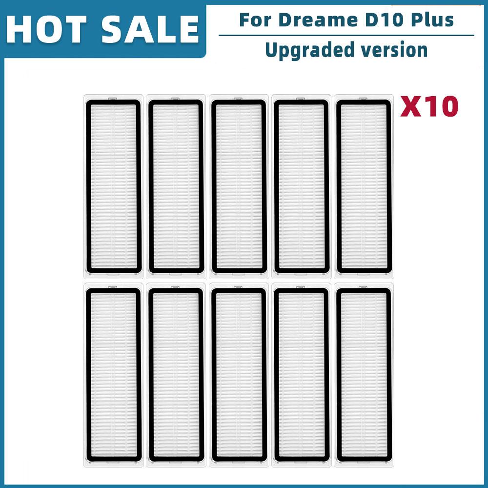 Replacement For Xiaomi Dreame Bot D10 Plus RLS3D Robot Vacuum Cleaner Spare Parts Main Brush Side Brush Hepa Filter Mop Dust Bag