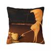 Marcus The Worm Square Pillow Case Cushion Covers Creative Zipper Decorative Throw Pillow Case Cover for Sofa 40*40cm