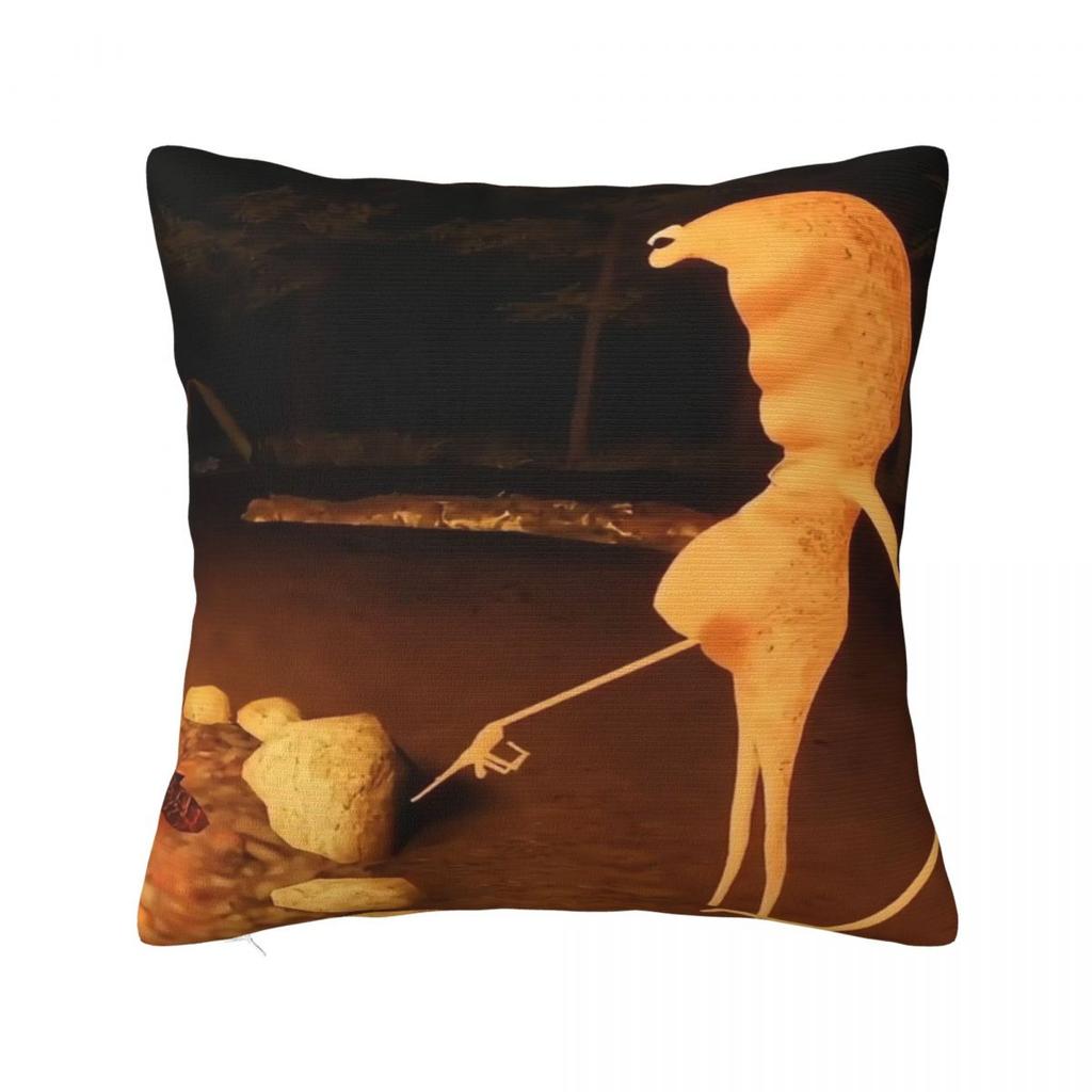 Marcus The Worm Square Pillow Case Cushion Covers Creative Zipper Decorative Throw Pillow Case Cover for Sofa 40*40cm