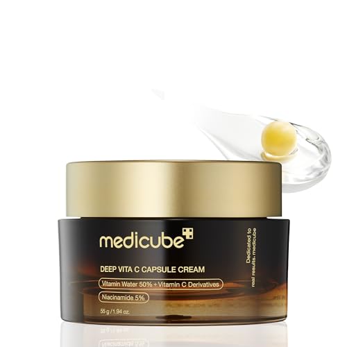 Medicube Deep Vita C Capsule Cream, Highly Concentrated Vitamin C, Moisturizing White Ball, New Concept, New Sensation, Moisture, Korean Cosmetics