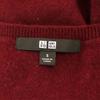 UNIQLO cashmere Long sleeve sweater S Red knit Women Used