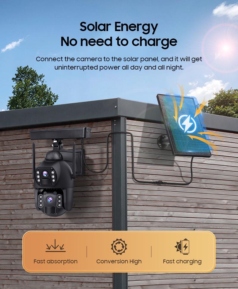 New AOV Solar Wireless HD Night Vision Outdoor Surveillance Camera