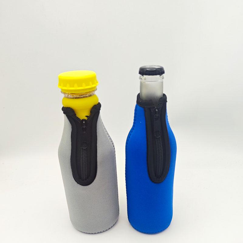 3MM Edge-Trimmed Insulated Diving Bottle Sleeve - 5 Colors, SBR Material, Handheld with Zipper