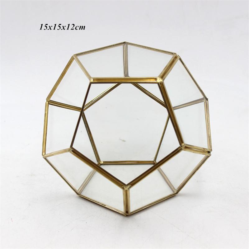 

Офисный настольный дисплей, горшок для суккулентов, цветочный горшок, сказочный сад, многогранник, стеклянный геометрический террариум, бонсай