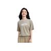 Anta Lifestyle Series Letter Print Versatile Loose Moisture-Wicking Round Neck Short Sleeve T-Shirt Unisex T-Shirt Glacier-Gray 972428106-6