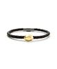Saai Sweet Brick-8 Men'S Leather Bracelet (Yellow Gold)