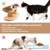 Support surélevé en bois pour gamelles d'animaux de compagnie, mangeoire réglable pour chats et chiens