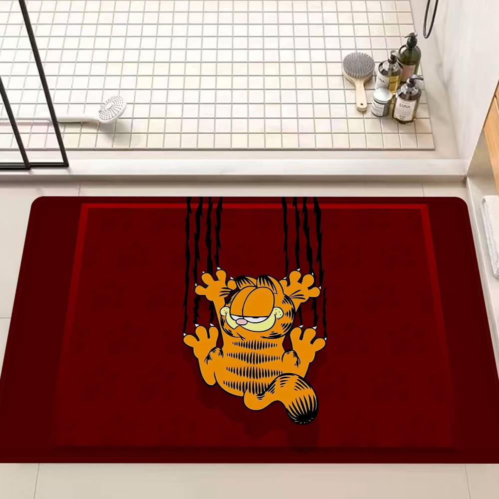 Anime G-Garfield Süße Katze Küchenmatte Kinderzimmer Schlafzimmer Dekoration Balkon Rutschfeste Fußmatte Wohnzimmer Alfombra