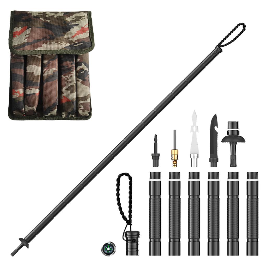 Hiking Trekking Pole Walking Stick Hiking Staff & Trekking Pole - Lightweight Aluminum Gear For Outdoor Adventures, Camping, Hunting 5ml