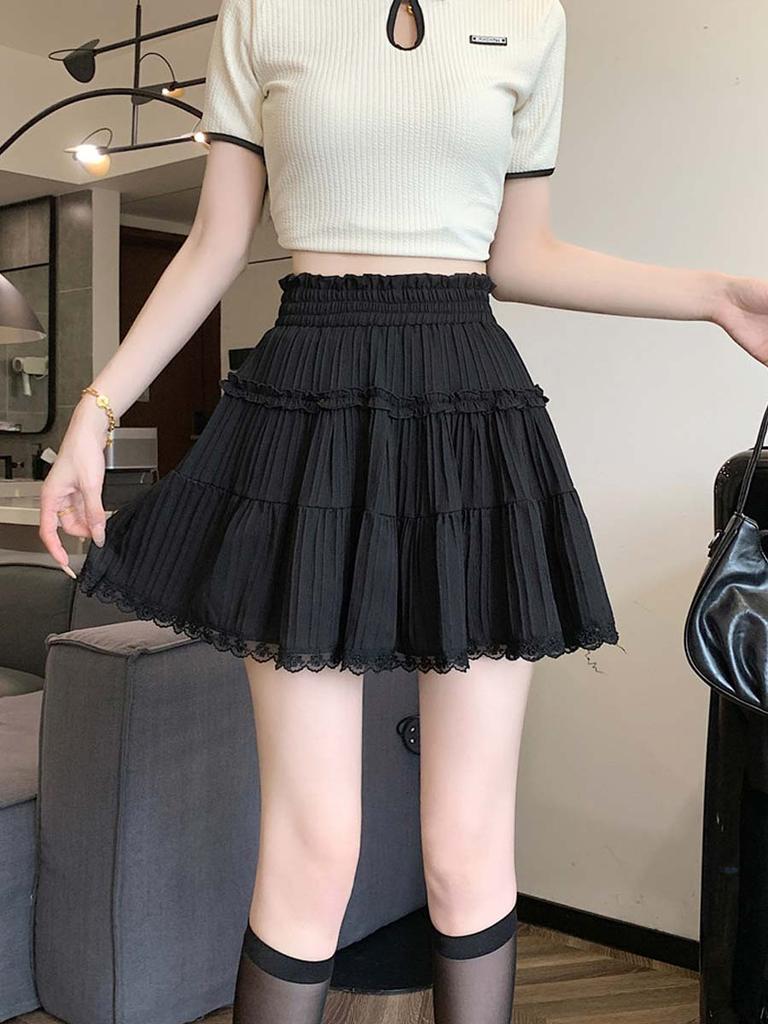 Women 's Lace Skirt Elegant Shorts Skirts Y2k Style Clothing  Summer
