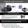Wifi 2/3 Kamera Samochodowa DVR Dash Cam FHD 1080P 3 Kanały Obiektyw Kamera Samochodowa Wnętrze Dashcam Rejestrator Wideo Black Box Super Night Vision