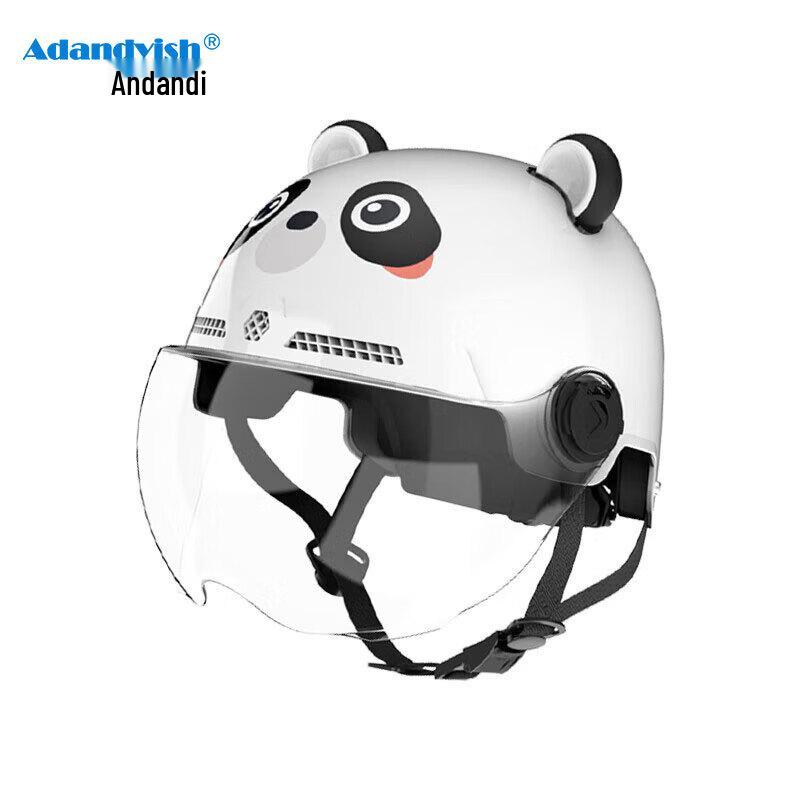 Adandyish Parent-Child Electric Motorcycle Half Helmet