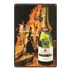 Metal Tin Morlant Reims Champagne Vintage French Posters Tin Sign Poster Wall Art Plaque Sign for Bar Coffee Office Wall Decor