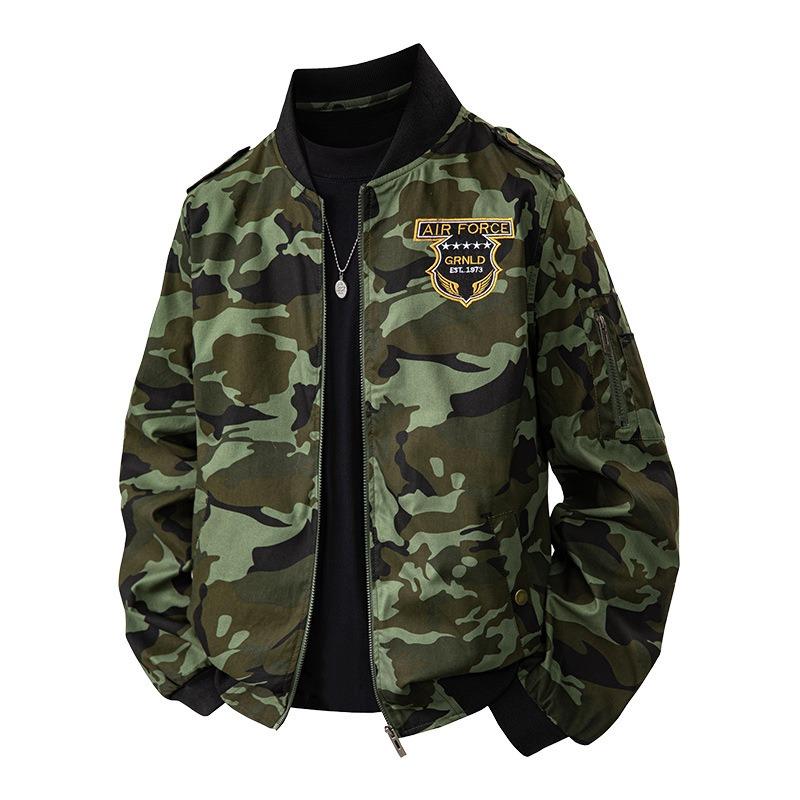 Herbst und Winter neue Jacke Übergröße Fliegerjacke Herrenjacke Jacke Herren Arbeitsjacke Camouflage