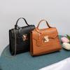 Stone Pattern Small Square Bag Women Hand Bag Simple Handbag Crocodile Pattern Kelly Bag