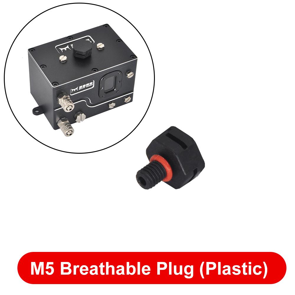M5 Oil Tank Breather Valve Relief Plug for RC Hydraulic Excavator Loader Bulldozer Model Accessories One(Plastic)