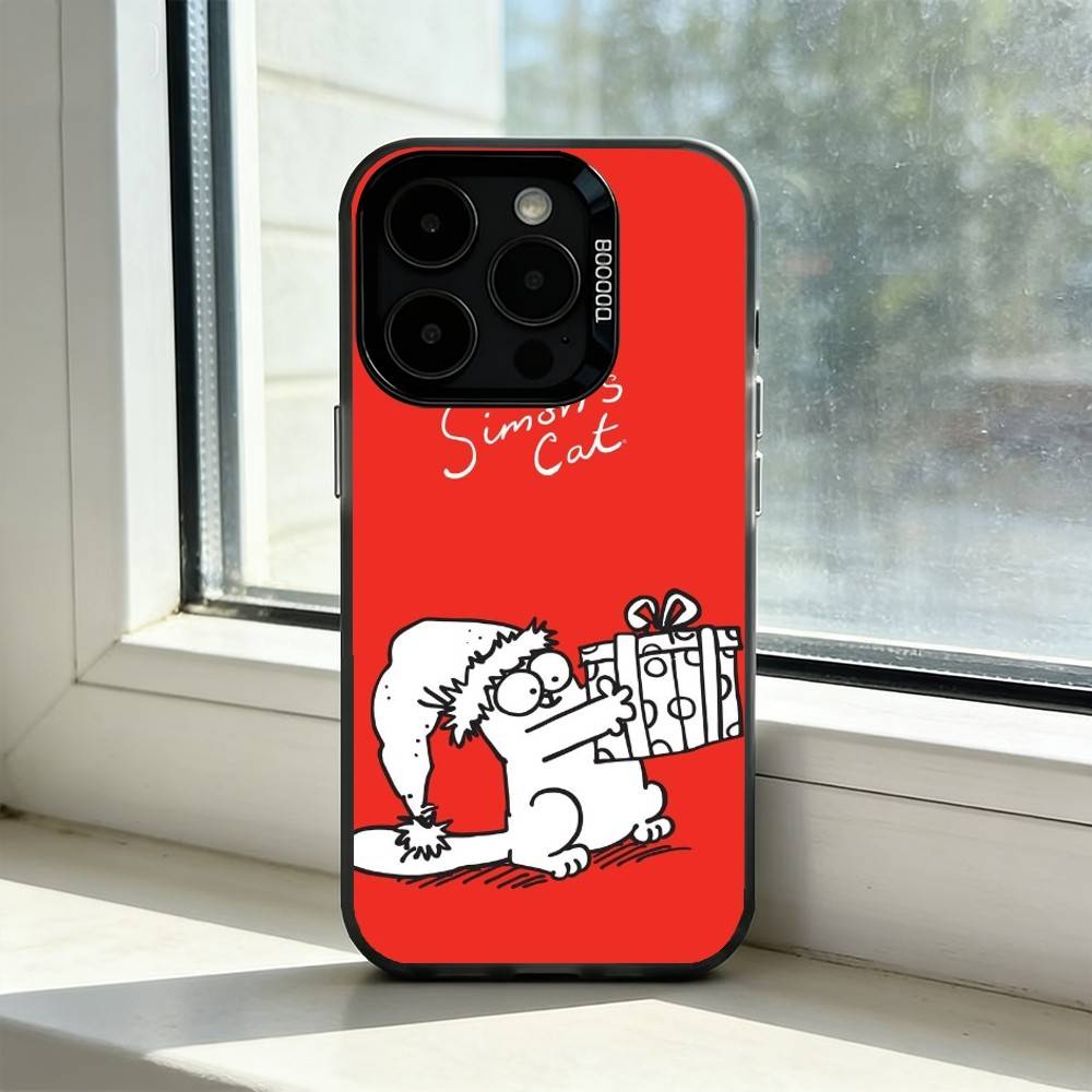 S-Simons And C-Cats Phone Case For iPhone 17,16,15,14,13,12,11 Plus,Pro Max,XS,Colorful Silver Black Cover