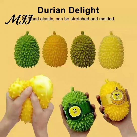 Pinch Resistant Stress Ball Realistic Durian Squeeze Toy Unbreakable Soft Fidget for Shape Reliever Relief Cute Fruit-Shaped Decompression Gadget