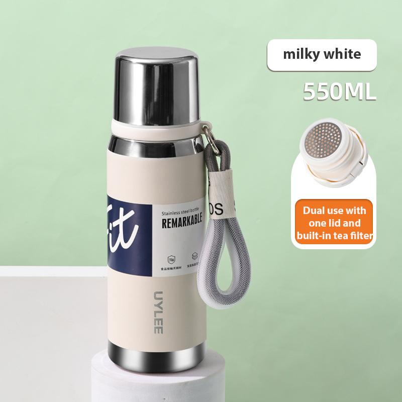 316 Stainless Steel Insulated Cup Large Capacity Simple Vacuum Cup Portable Student Bullet Head Sports Insulated Water Cup