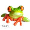 Resin Creative 3D Craft Frog Decoration Office Desk Computer Decoration Gift Home Room Display Garden Lawn Ornament