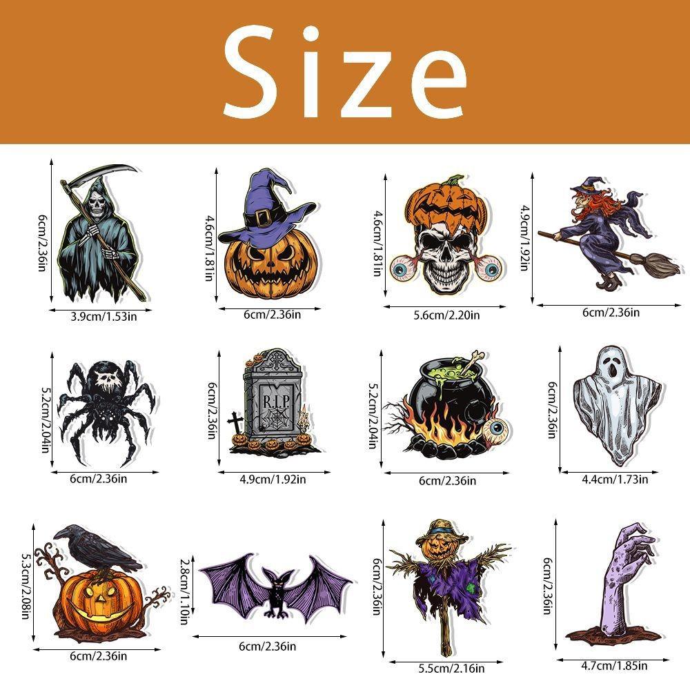 Creative Halloween Decorative Paper Straws Set Party Decor Accessories Drink