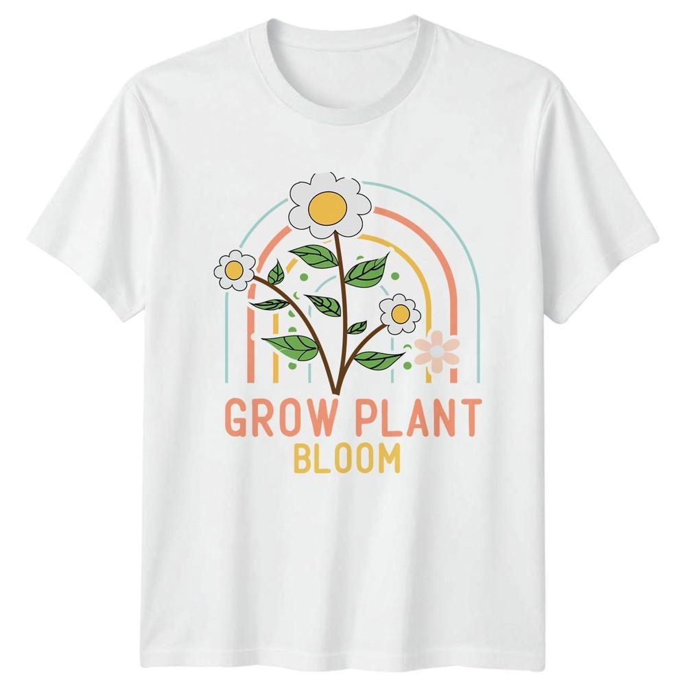Grow Plant Bloom Unisexs TShirt Daisy Flower Gardener Birthday Gift For Her S