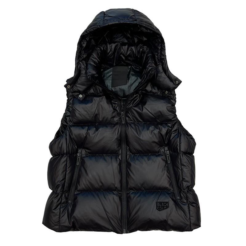 Womens Ultra Thick Goose Down Vest With Hood 51-55% Fill Power Removable Warm Winter Outerwear Commute Daily Wear