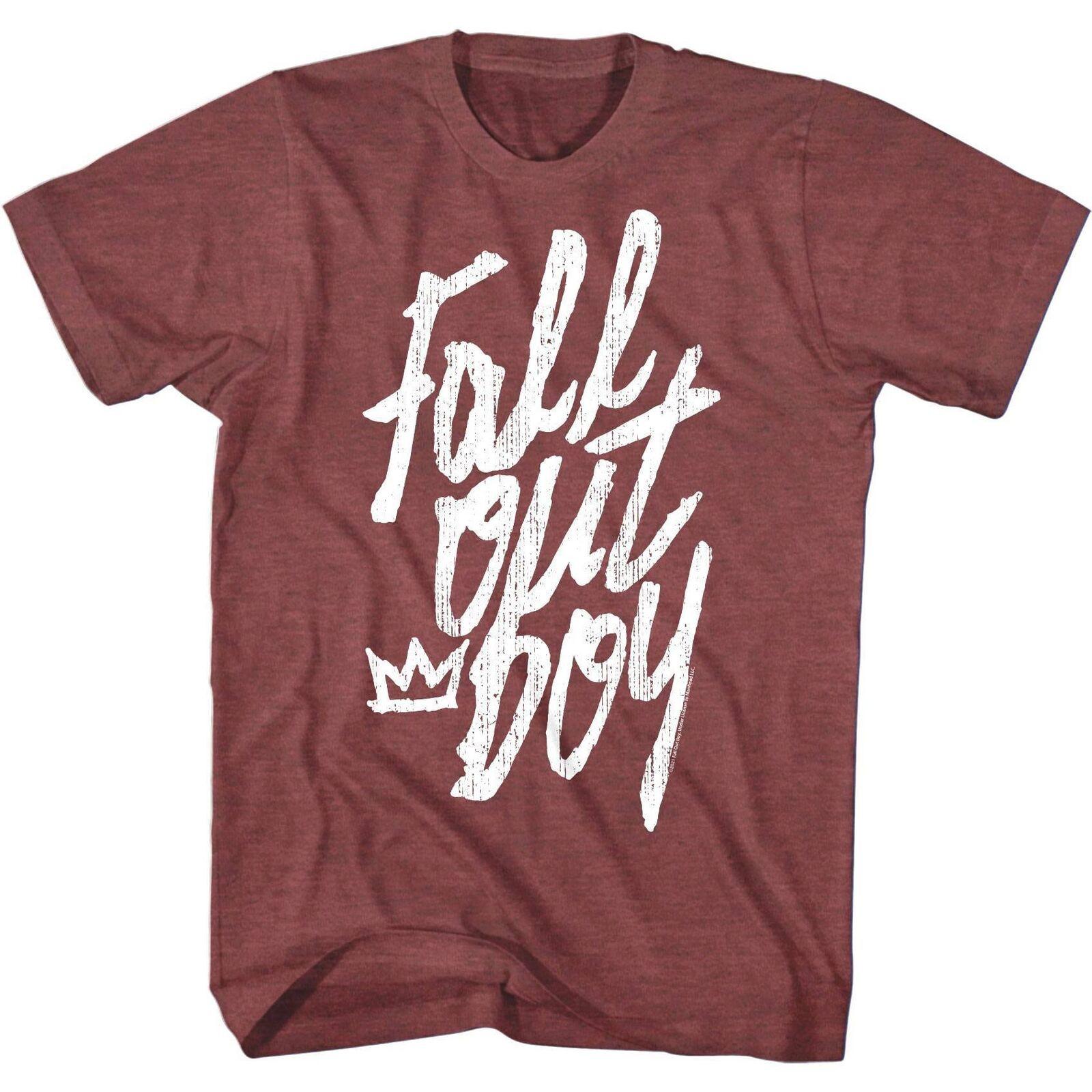 Fall Out Boy Crown Logo Men T Shirt XXXL