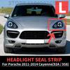 Para Porsche Cayenne 2011 2012 2013 2014 92A 958 Tira de Sellado de Goma para Faro Embellecedor Sello Limpiaparabrisas para Pantalla de Lámpara Junta