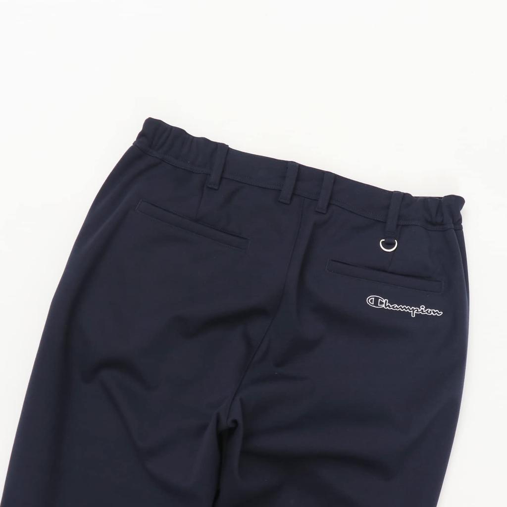 Champion Golf Long with Men's Pants, Stretch, Warm, Water-Repellent, Windproof, One-Point Logo, Navy, C3-YG208