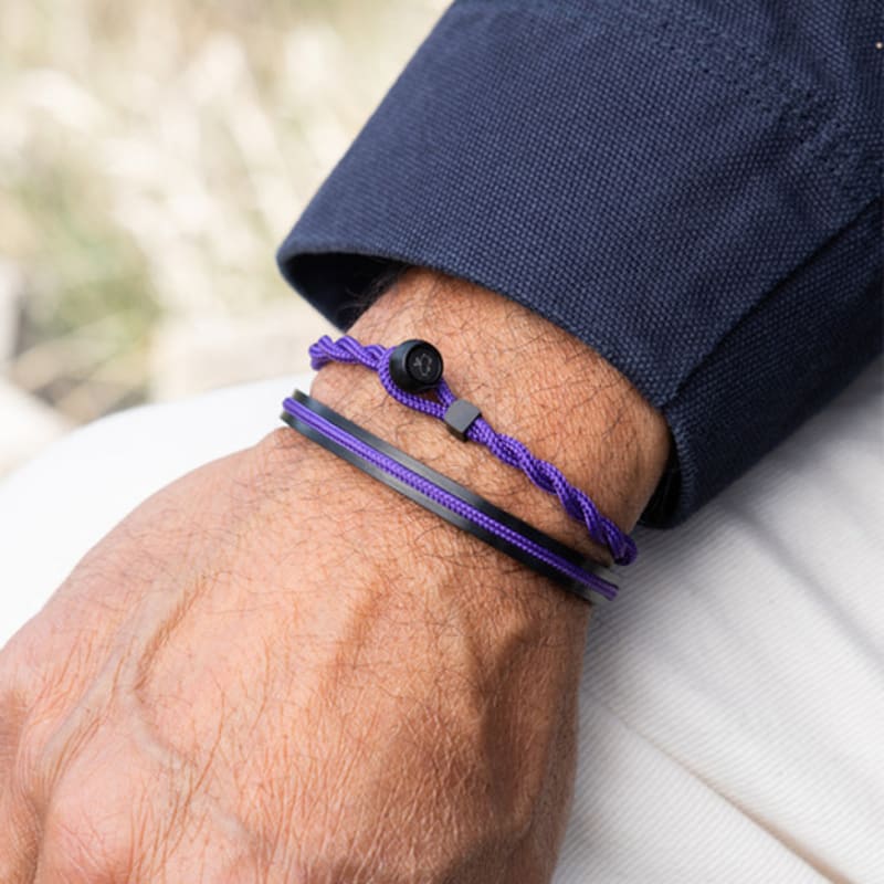 Bracelet PIG & HEN Easy Ed - Violet Royal X Noir