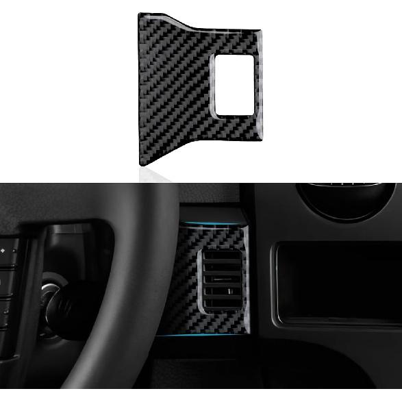 Car Carbon Fiber Dashboard Trument Panel Strip Sticker Cover Interior Trim Decal for Ford F150 2009 2010 2011 2012 2013 2014 Accessories