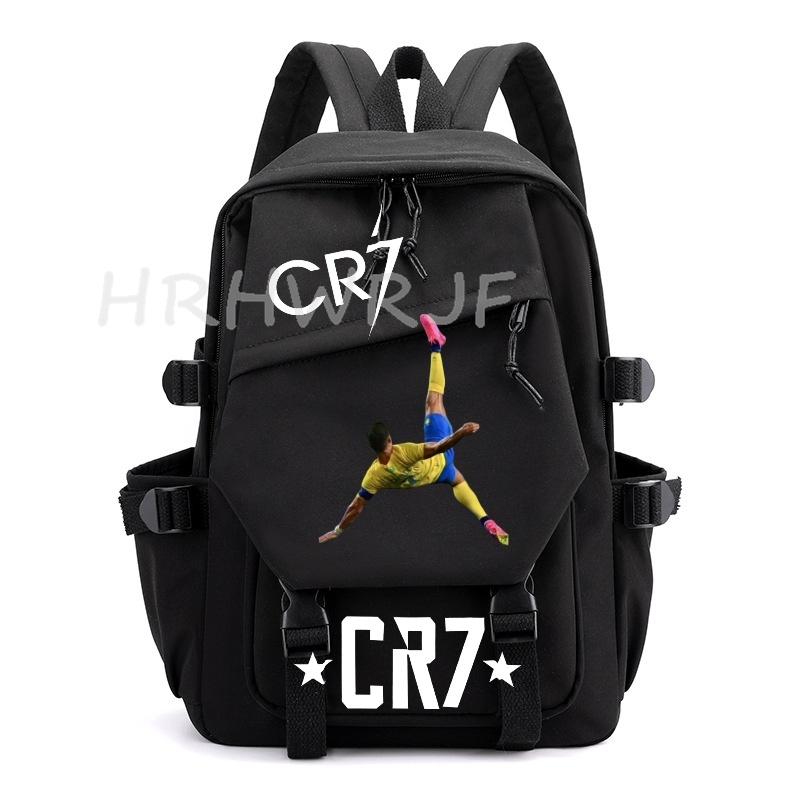 Ins Sports CR7 Backpacks Sports Casual Multi-pocket Capacity Teens Laptop School Bags Lightweight Women Men Travel Mochilas
