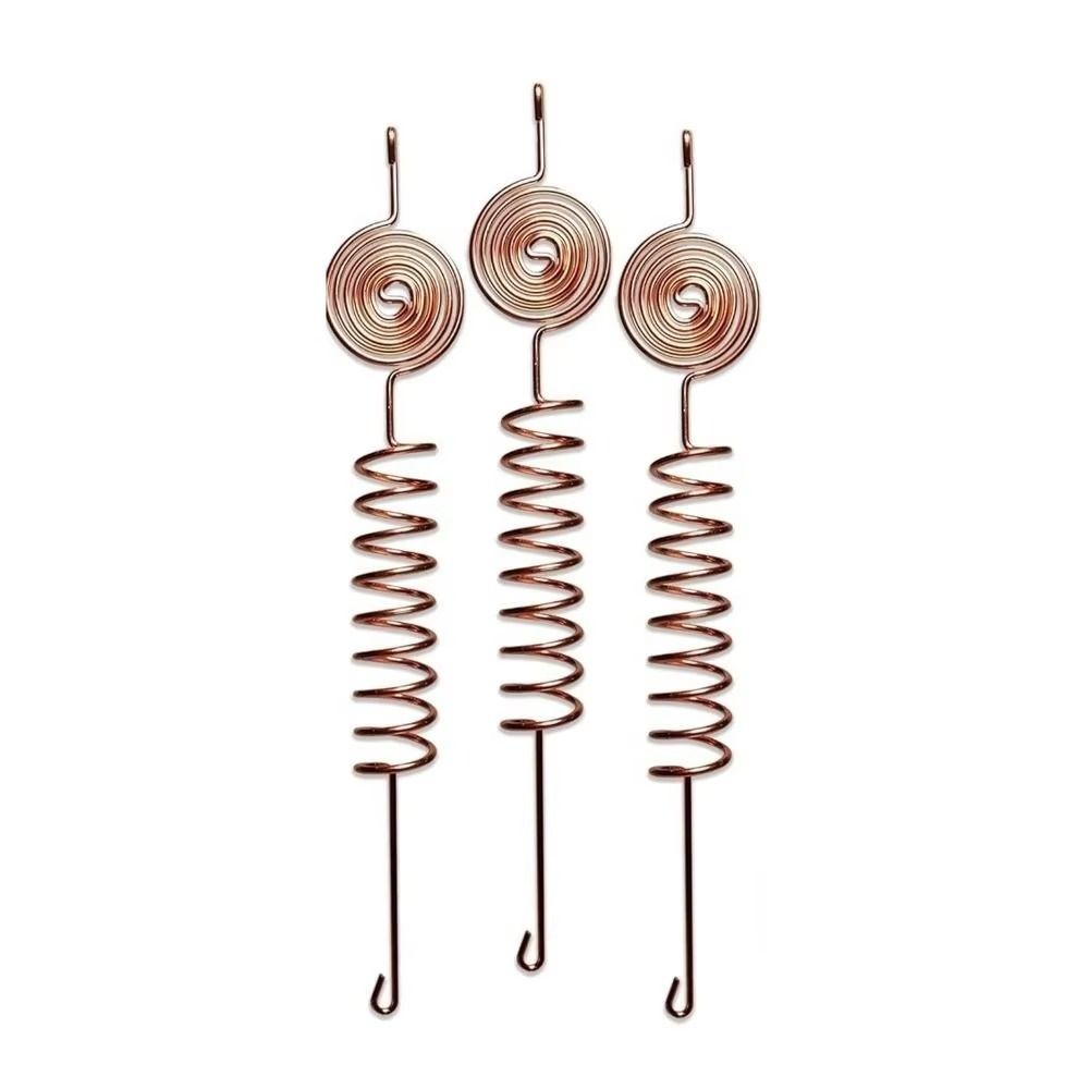 3PCS Multi-purpose Electroculture Plant Stakes Copper Plant Support Frame Bonsai Fixing Rod Flower