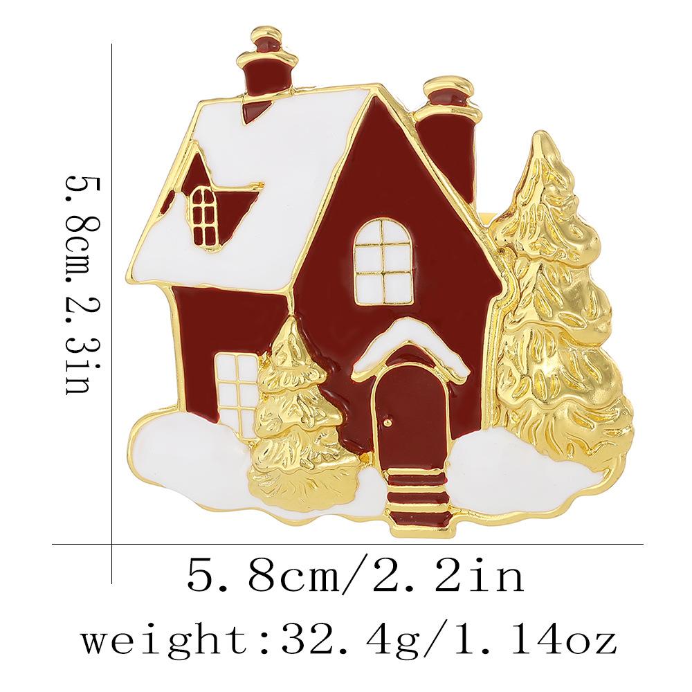 New House Napkin Ring Creative Versatile Napkin Rings for Christmas Hotel Western Restaurant Table Napkin Holder for Christmas