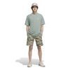 Golf HEAT Back Graphic Mock Neck Short Sleeve Shirt Silver Green [Adidas Golf] .RDY