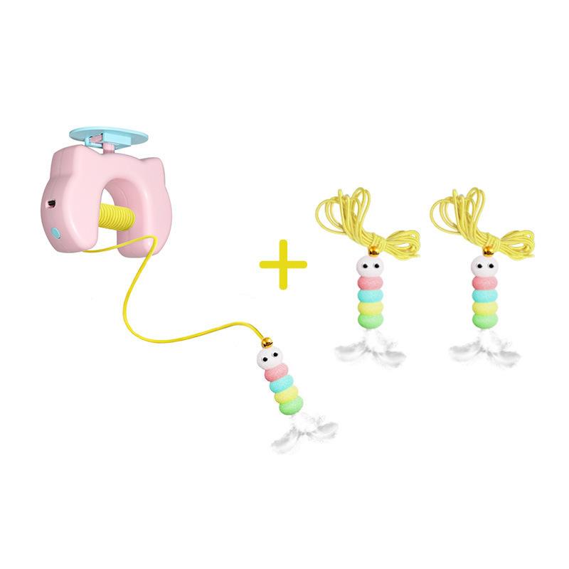 Electric Cat Toy With Ropes Smart Hanging Door Auto Swing Feather Toy A Self-Entertainment And Cat-Teasing Wonder