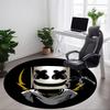 1pc Marshmello Mask Office Round Area Rug, Under Office Chairs Bedroom Living Room Home Decor, Room Deco, Available In Various Sizes