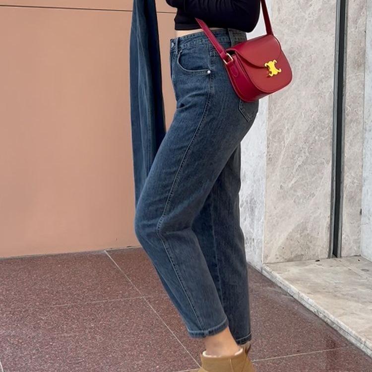 Plus Size High Waist Harem Jeans for Women - Loose, Slimming, Hip-Covering, Pear-Shaped Fit