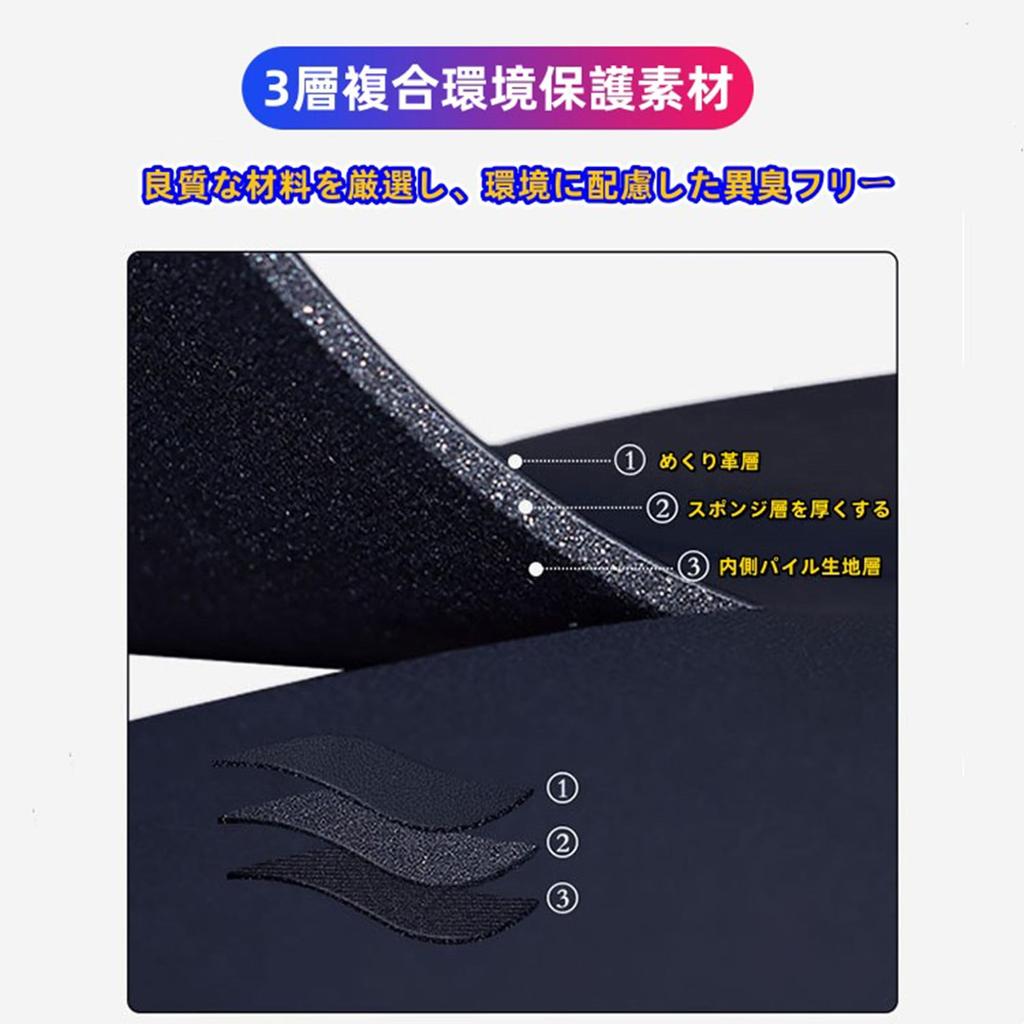 Eilsensshop Compatible with New Land Cruiser Custom Parts and Rear Seat Kick Seat Back Interior Kick Leather with Embroidered Logo 250/300 Series,