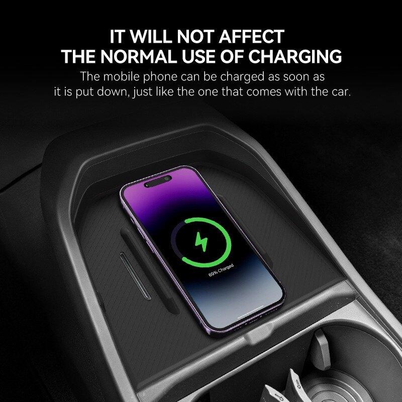 Wireless Charging Silicone Pad for 2024-2025 Kia EV3, Car Interior Storage Protective Accessories