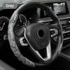 BBJV7 2Pcs Car Non-Slip Steering Wheel Cover Protection For BMW 50th M Sport M3 M4 M5 E36 E39 E46 E60 E90 F15 F20 G30 X1 X3 X5 X7 Logo