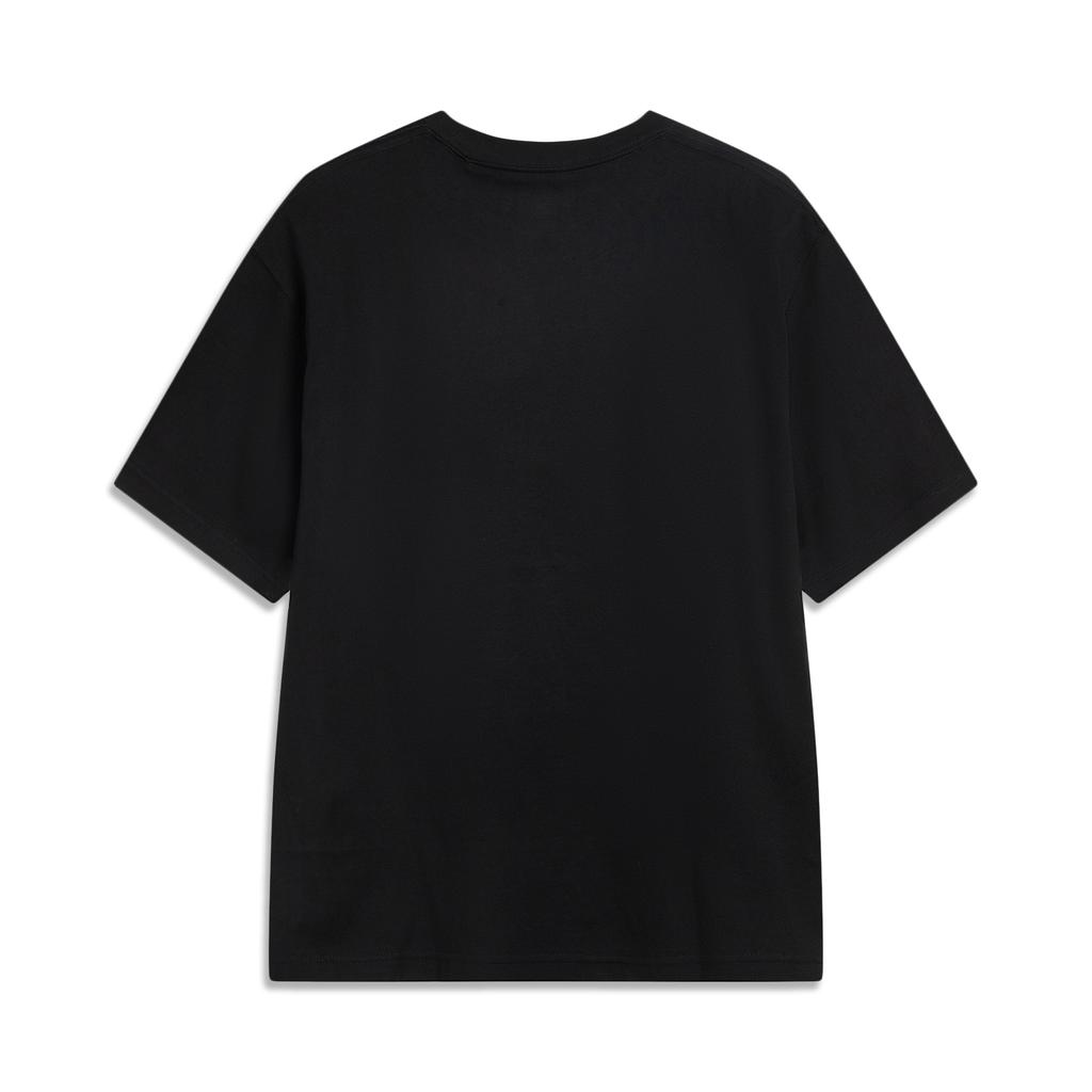 Li-Ning Badfive Fashion Versatile Casual Round Neck Loose Letter Pattern Printed Short Sleeve T-Shirt Men Tops AHSVE03-2